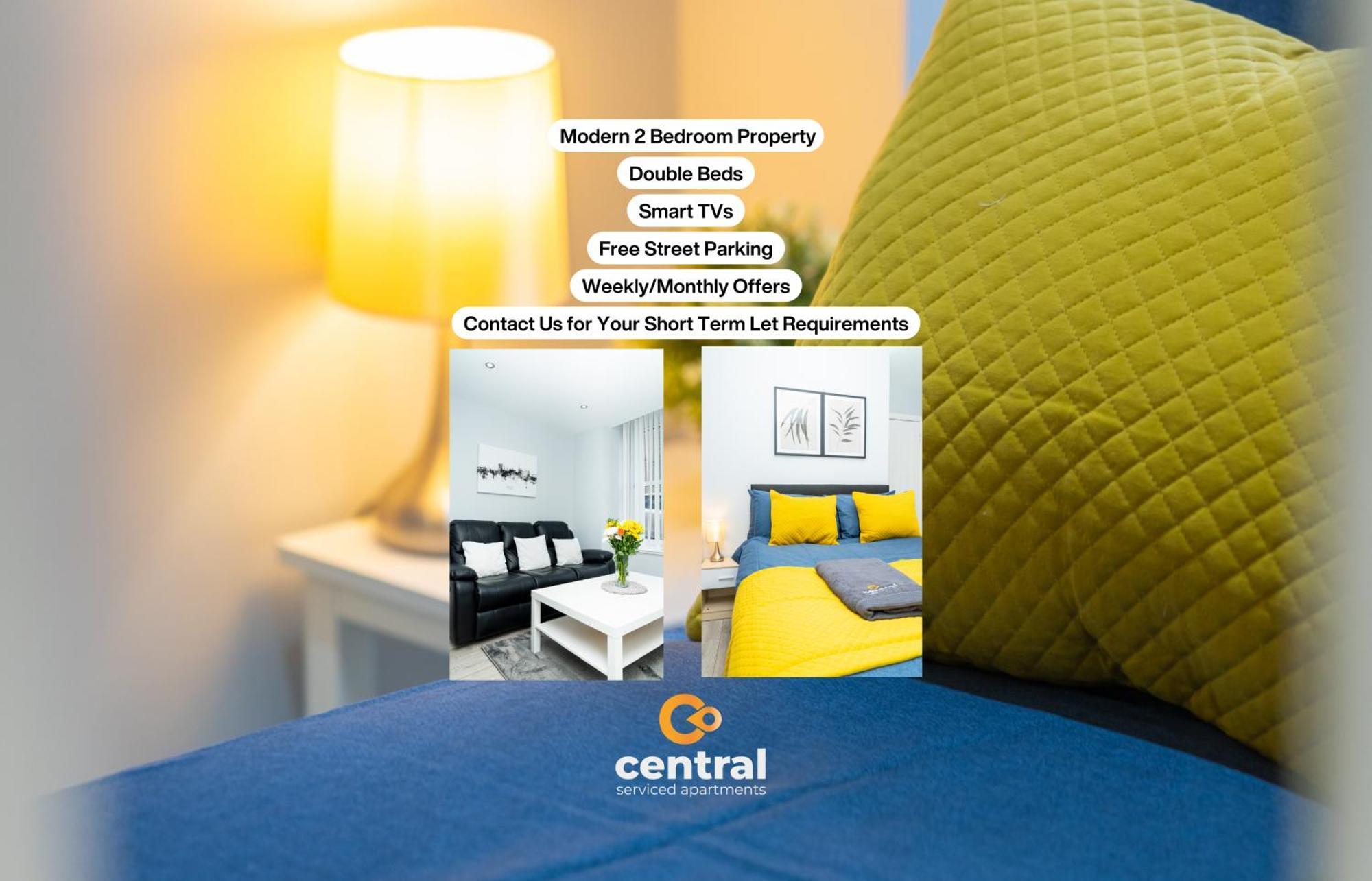 Central Serviced Apartments - 2 Bedroom - Ground Floor - Monthly & Weekly Bookings Welcome - Free Street Parking - 2 Double Beds - Wifi - Smart Tvs In Rooms - Fully Equipped - Heating 24-7 - Contractor & Short Stay Favourite Дънди Екстериор снимка
